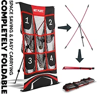NetPlayz 9 Pocket Strike Zone Pitching Net