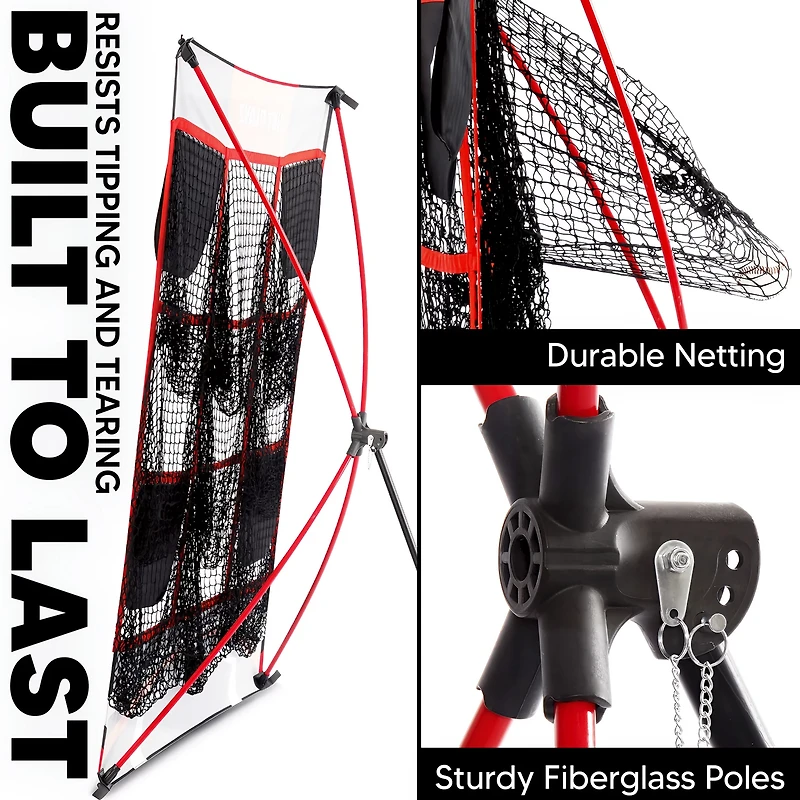 NetPlayz 9 Pocket Strike Zone Pitching Net