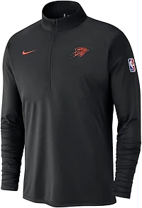 Nike Men's OKC Thunder Dri-Fit Half Zip LS Top