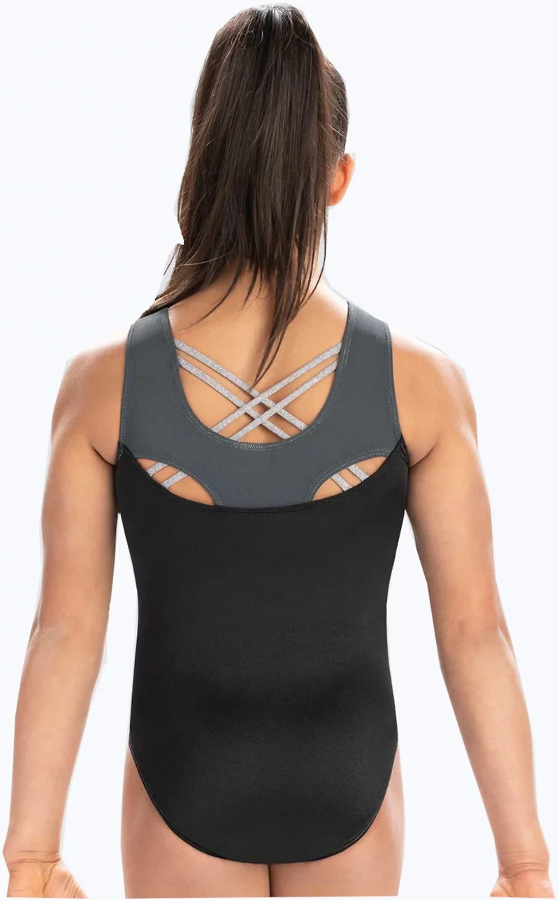 GK Elite Women's Spaghetti Back Workout Leotard