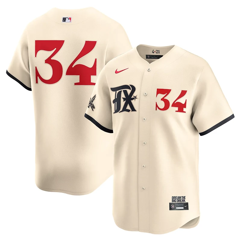 Nike Men's Texas Rangers Nolan Ryan 34 Limited City Connect Jersey