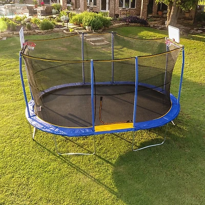JumpKing 10 ft x 15 ft Oval Trampoline