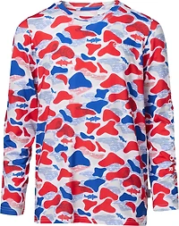 Magellan Outdoors Boys' Mallard Fish Camo Long Sleeve T-shirt