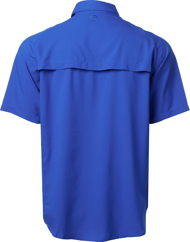 Chemise De Pêche Magellan Pour Homme, Manches Courtes, Bleu Ventilé, Taille 2XL