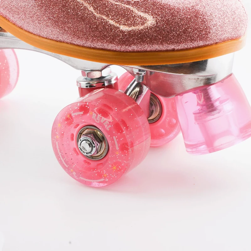 Revel Adults' Cotton Candy Glitter Quad Skates