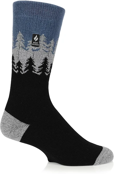Heat Holders Men's Ultra Lite Balsam Trees Novelty Crew Socks
