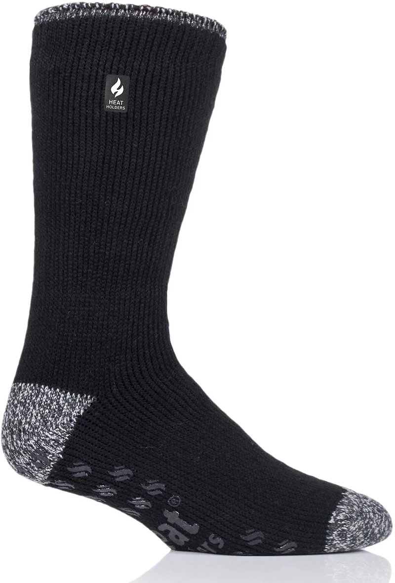 Heat Holders Men's Michael Solid Crew Slipper Socks