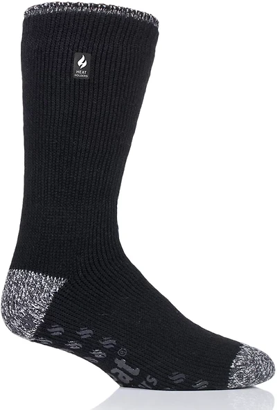 Heat Holders Men's Michael Solid Crew Slipper Socks