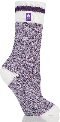 Heat Holders Women's Snowdrop Block Twist Crew Socks