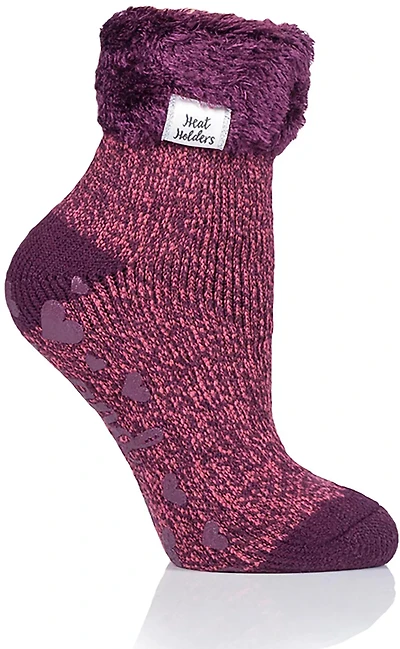 Heat Holders Women's Feather Turn Over Cuff Lounge Socks