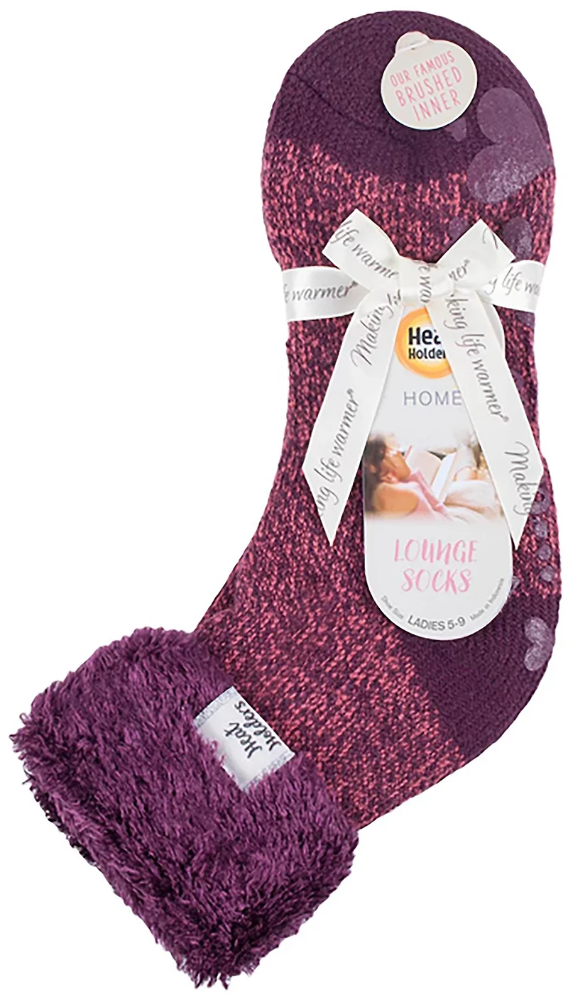 Heat Holders Women's Feather Turn Over Cuff Lounge Socks