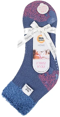 Heat Holders Women's Feather Top Solid Lounge Socks