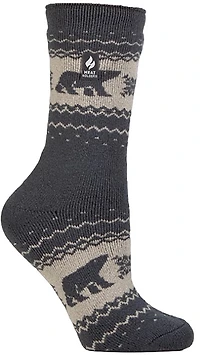 Heat Holders Women's Jade Holiday Lite Polar Bear Outdoor Crew Socks