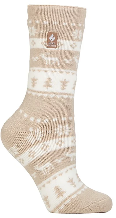 Heat Holders Women's Lite Jade Holiday Outdoor Fairisle Crew Socks