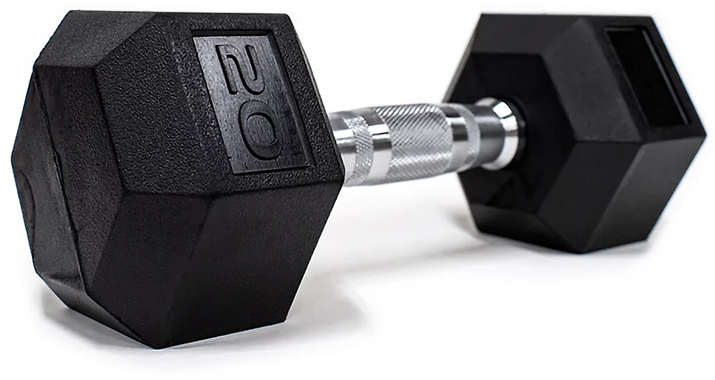 Tru Grit Hex Elite TPR Dumbbell Pair 5 - 190 lbs