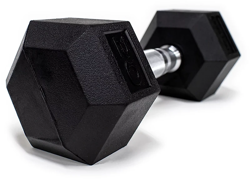Tru Grit Hex Elite TPR Dumbbell Pair 5 - 190 lbs
