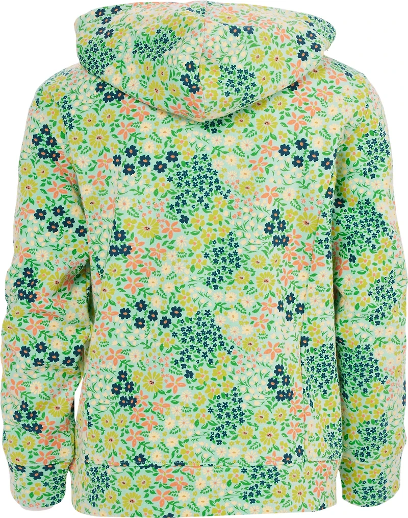 BCG Girls' Cotton Fleece Floral Hoodie
