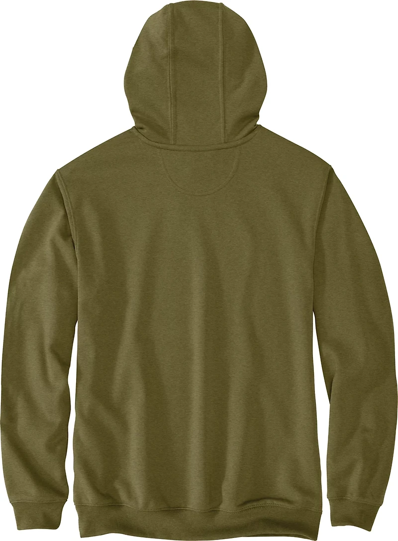 Carhartt Men's Loose Fit Midweight Signature Sleeve Logo Hooded Sweatshirt