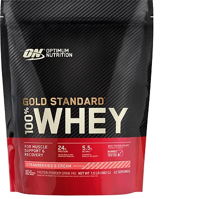 Optimum Nutrition Gold Standard Vanilla Ice Cream 100% Whey Protein Powder