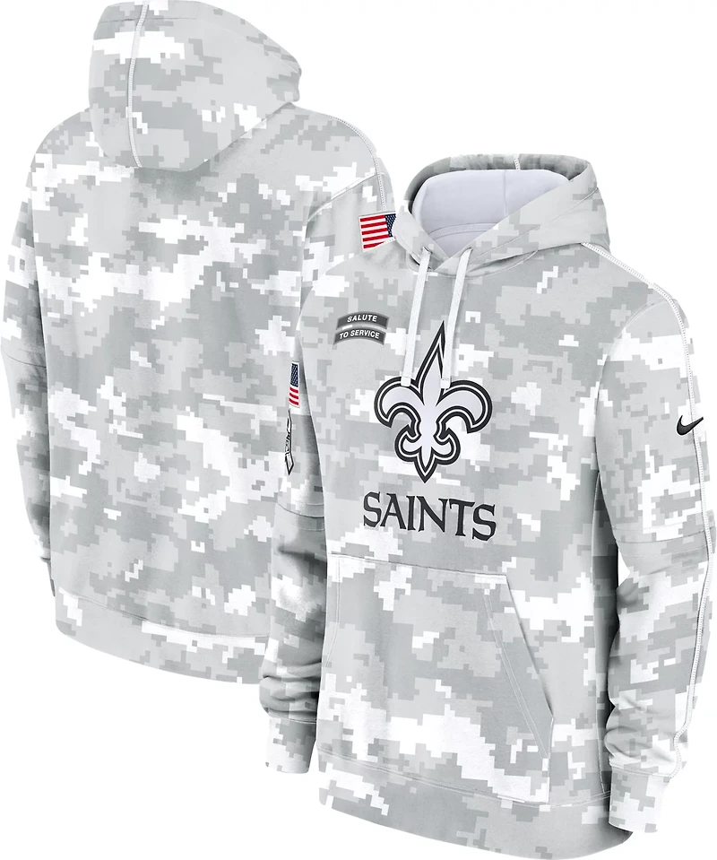 Nike Men's New Orleans Saints Salute To Service Primary Edge Long Sleeve Hoodie
