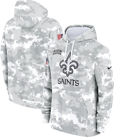 Nike Men's New Orleans Saints Salute To Service Primary Edge Long Sleeve Hoodie
