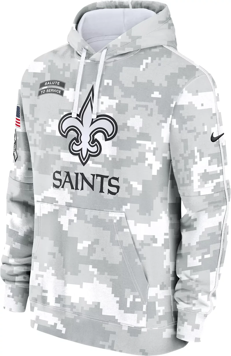Nike Men's New Orleans Saints Salute To Service Primary Edge Long Sleeve Hoodie