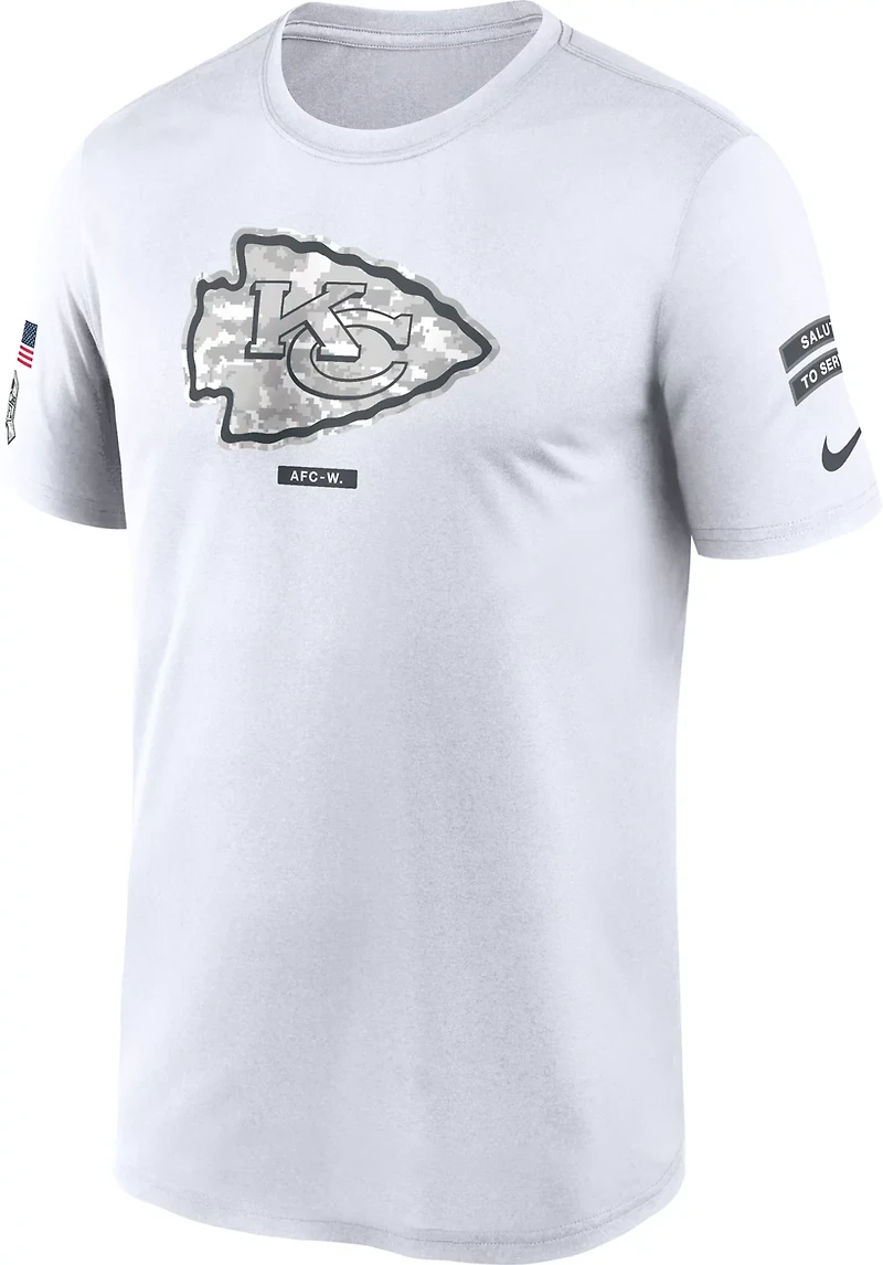 Nike Men's Kansas City Chiefs Salute To Service Primary Edge Short Sleeve T-shirt