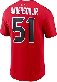 Nike Men's Texans Anderson JR 51 Wordmark Name & Number T-shirt