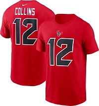 Nike Men's Texans Collins 12 Name & Number T-shirt