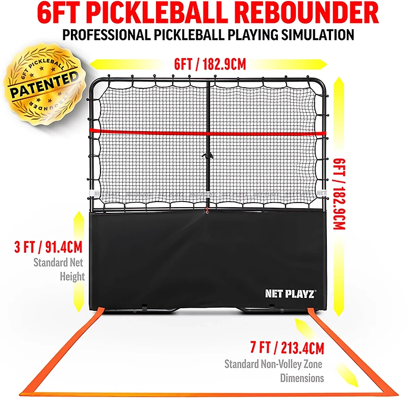 NetPlayz 6 ft Pickleball Rebounder