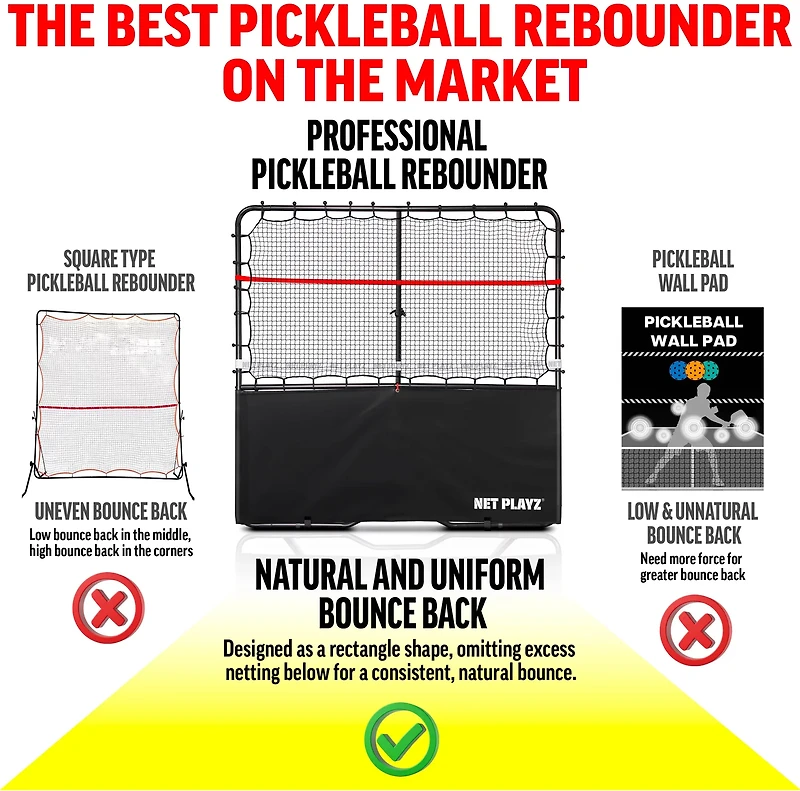 NetPlayz 6 ft Pickleball Rebounder