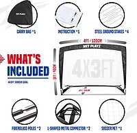 Net Playz Portable Pop-Up Soccer Goal