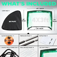 Net Playz LED Soccer Goal & Ball Set