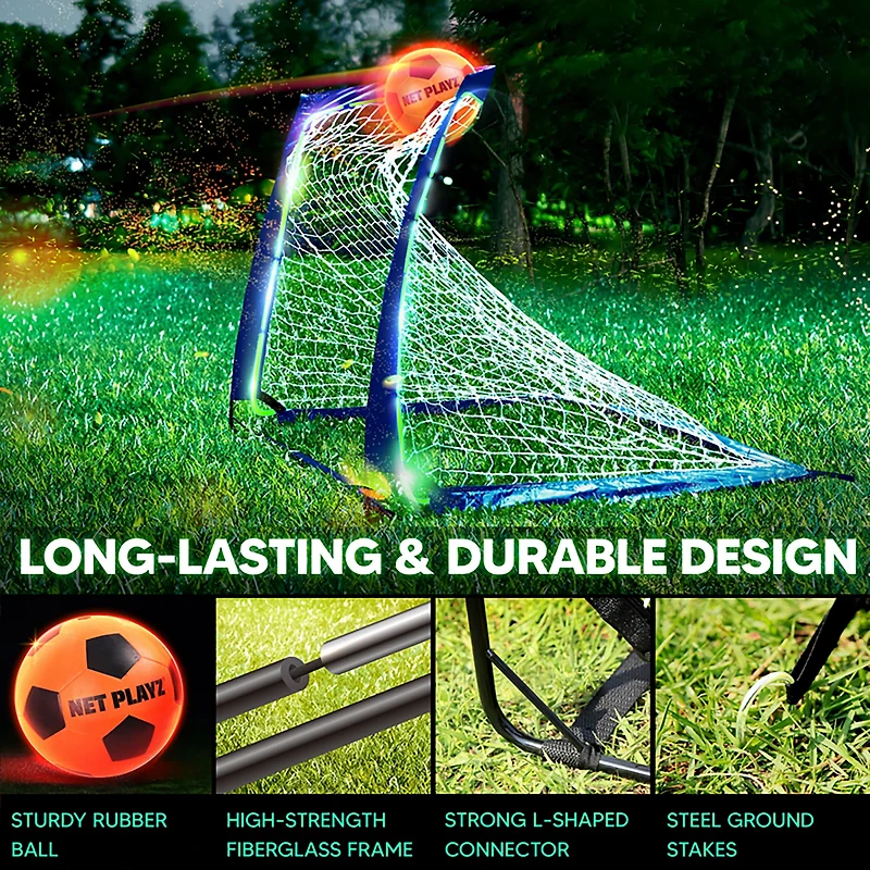 Net Playz LED Soccer Goal & Ball Set
