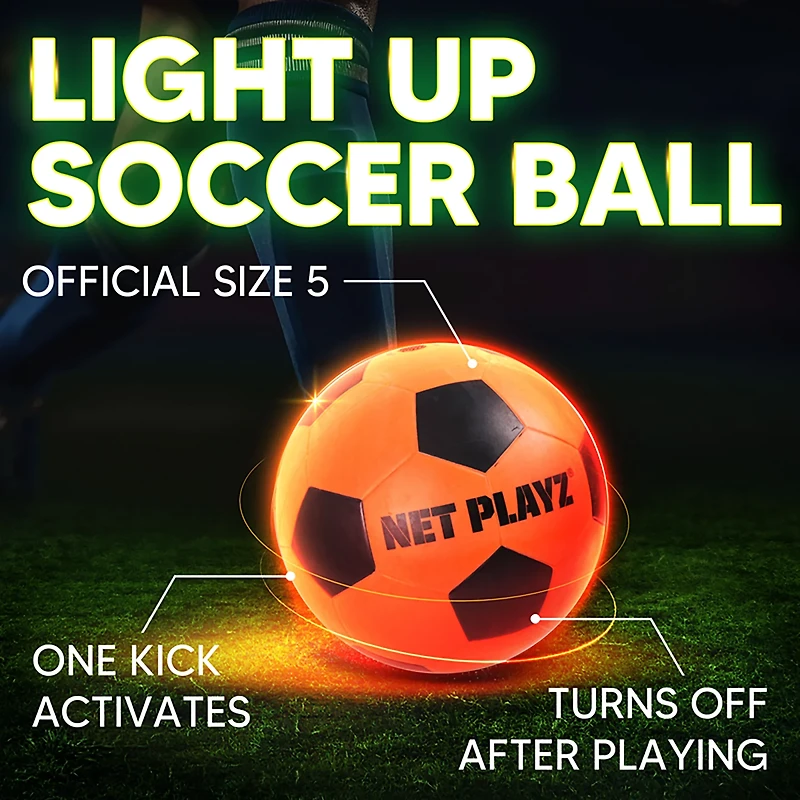 Net Playz LED Soccer Goal & Ball Set