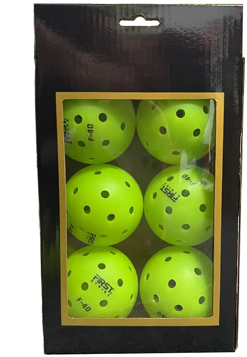 First Strike F-40 Pickleballs 6-Pack