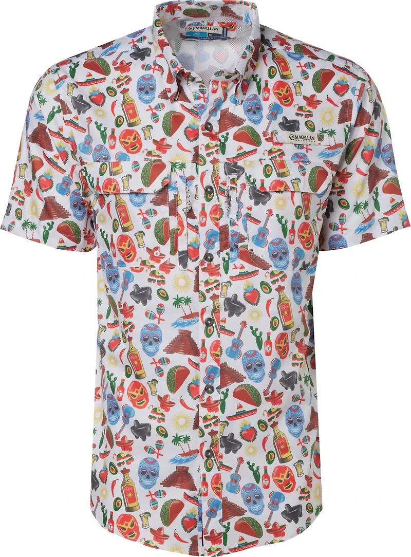 Magellan Outdoors Men's Mexico Print Fishing Shirt