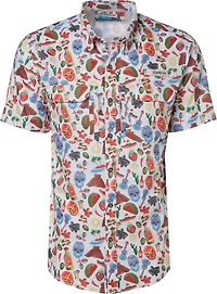 Magellan Outdoors Men's Mexico Print Fishing Shirt