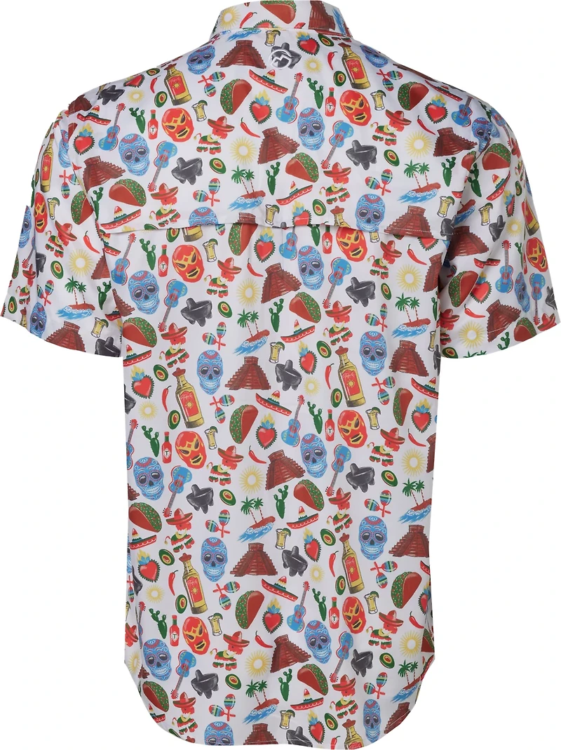 Magellan Outdoors Men's Mexico Print Fishing Shirt