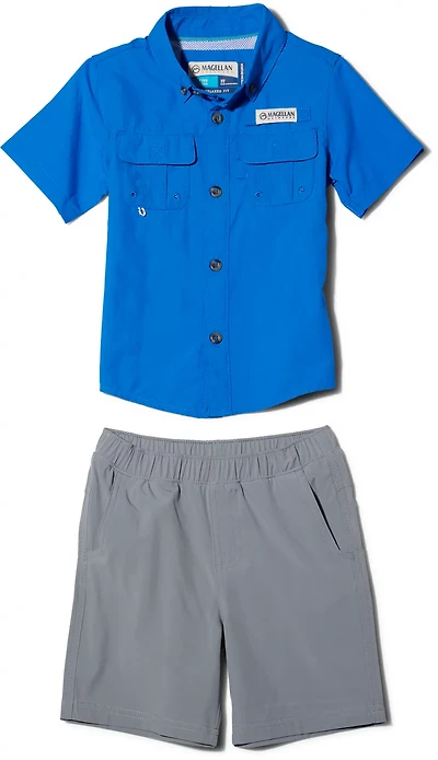 Magellan Outdoors Boys' (4-7) Laguna Madre Short Sleeve Shirt and Shorts Set