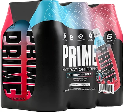 Prime Hydration Cherry Freeze Energy Drink 6-Pack