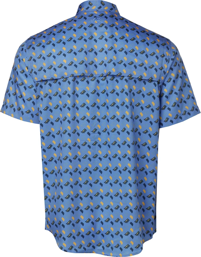 Magellan Outdoors Men's Indiana Local State Print Shirt