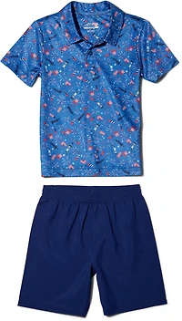 BCG Boys' Golf Patriotic Print Set