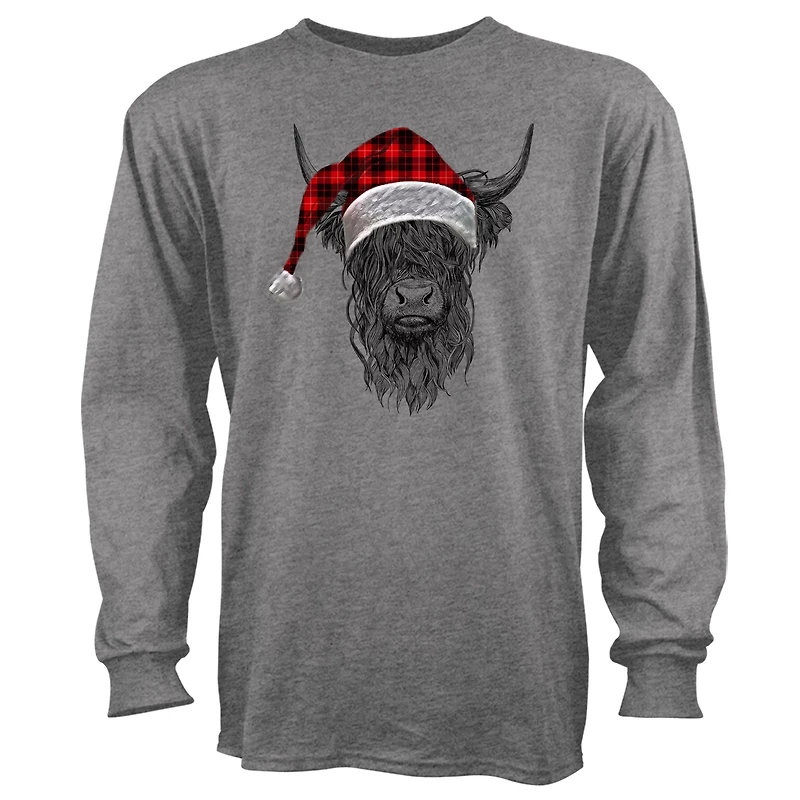 St. Jude Children's Research Hospital Highland Cow Santa Long Sleeve Tee
