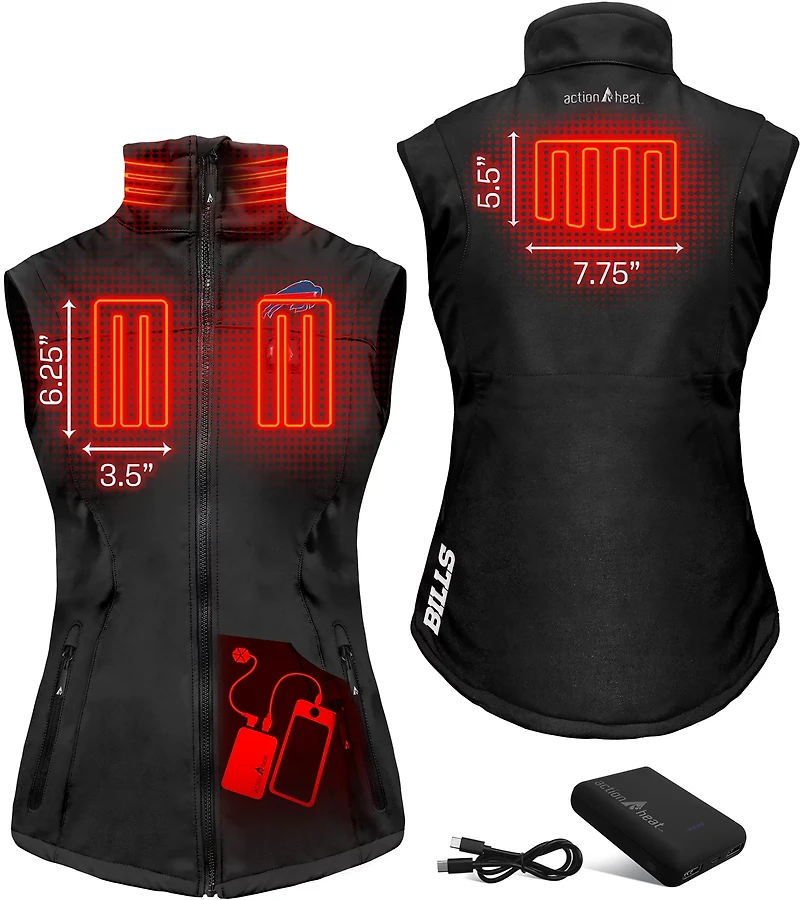 ActionHeat Women's Bills 5V Softshell Battery Heated Vest