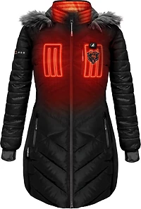 ActionHeat Women's Bears 5V Long Puffer Battery Heated Jacket