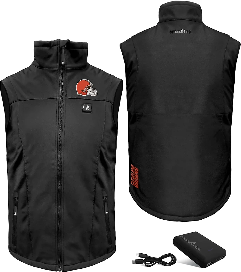 ActionHeat Men’s Cleveland Browns 5V Softshell Battery Heated Jacket
