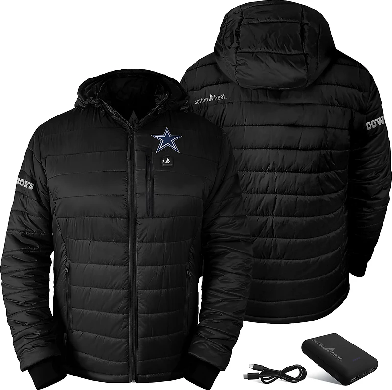 ActionHeat Men's Dallas Cowboys 5V Puffer Battery Heated Jacket