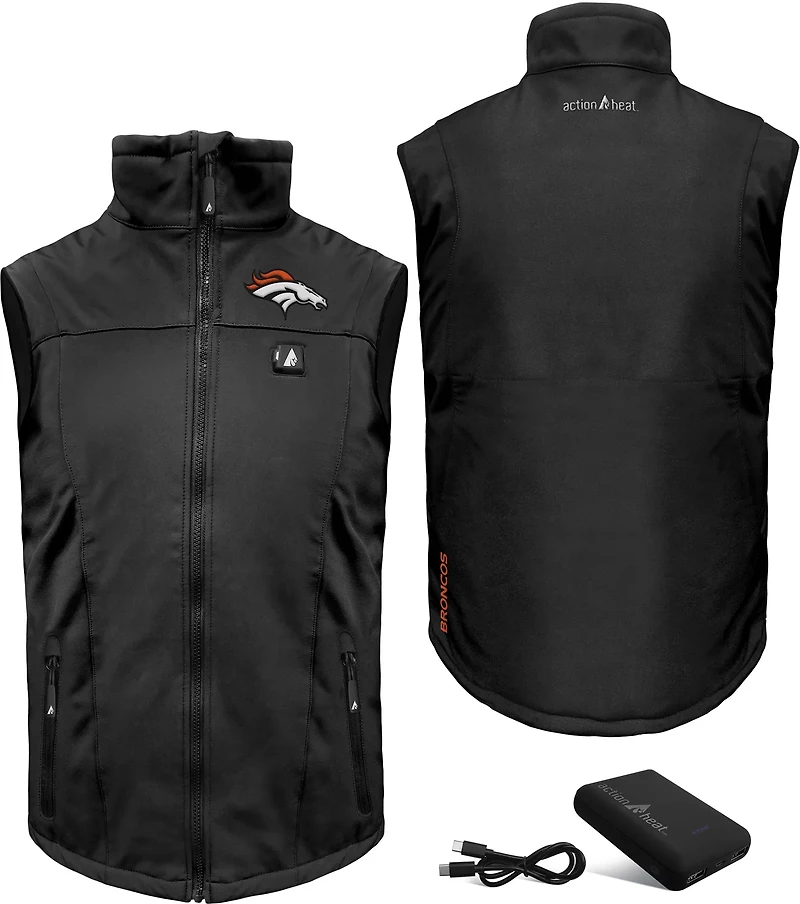ActionHeat Men's Denver Broncos 5V Puffer Battery Heated Jacket