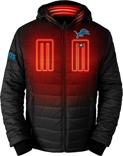 ActionHeat Men's Detroit Lions 5V Puffer Battery Heated Jacket